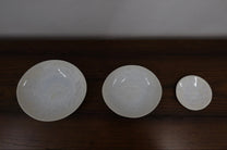 Japanese White Crystalline Glaze Shallow Bowl, M