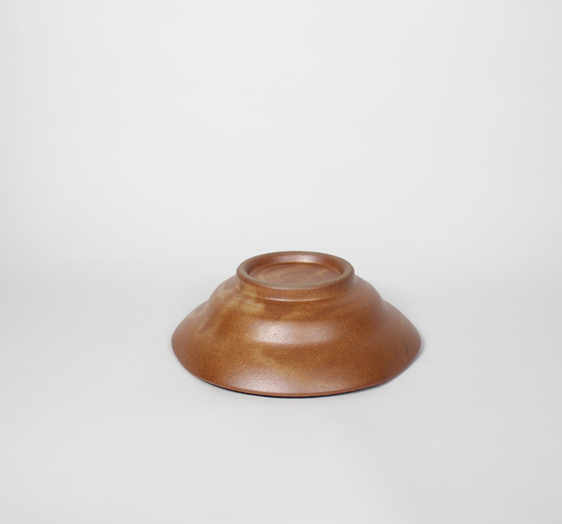 Japanese Ceramic Splatter Bowl, Mustard