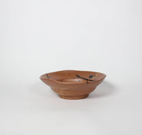 Japanese Ceramic Splatter Bowl, Mustard
