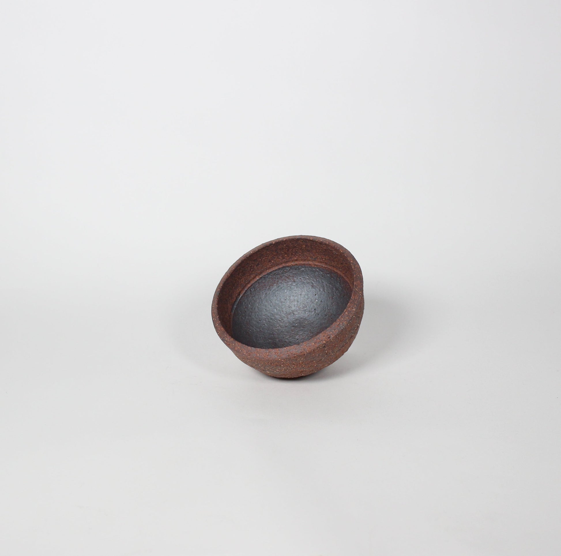 Japanese Small Ceramic Bowl, Rustic Brown