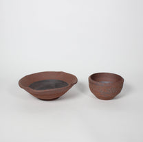 Japanese Small Ceramic Bowl, Rustic Brown