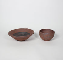 Japanese Ceramic Plate, Rustic Brown