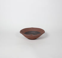 Japanese Ceramic Plate, Rustic Brown