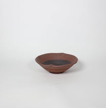 Japanese Ceramic Plate, Rustic Brown
