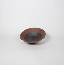 Japanese Ceramic Plate, Rustic Brown