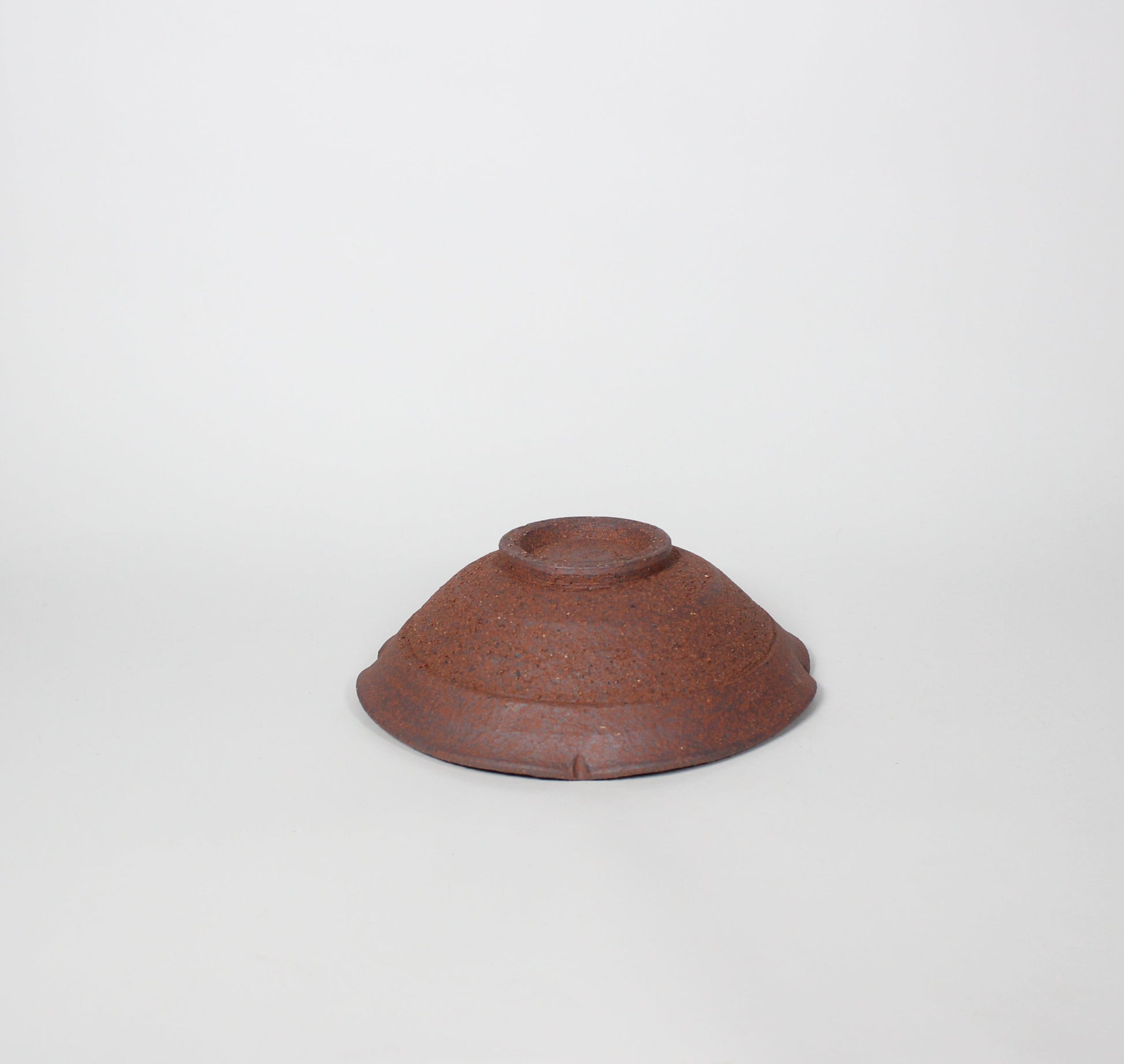 Japanese Ceramic Plate, Rustic Brown