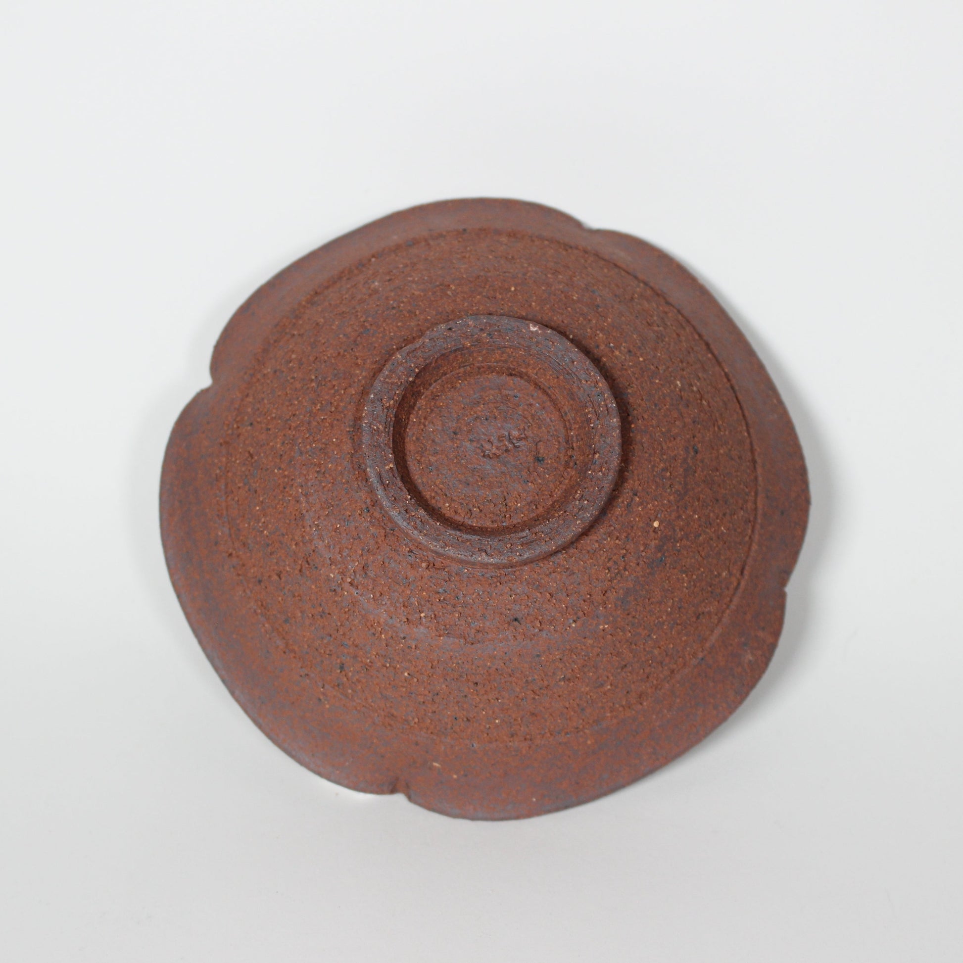 Japanese Ceramic Plate, Rustic Brown