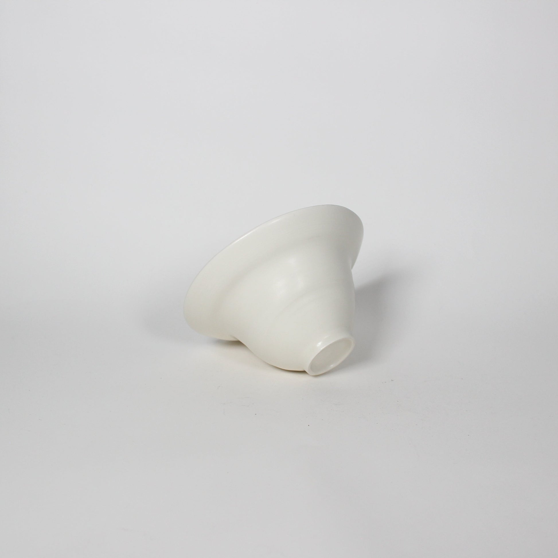 Japanese Ceramic Wabi Bowl, White
