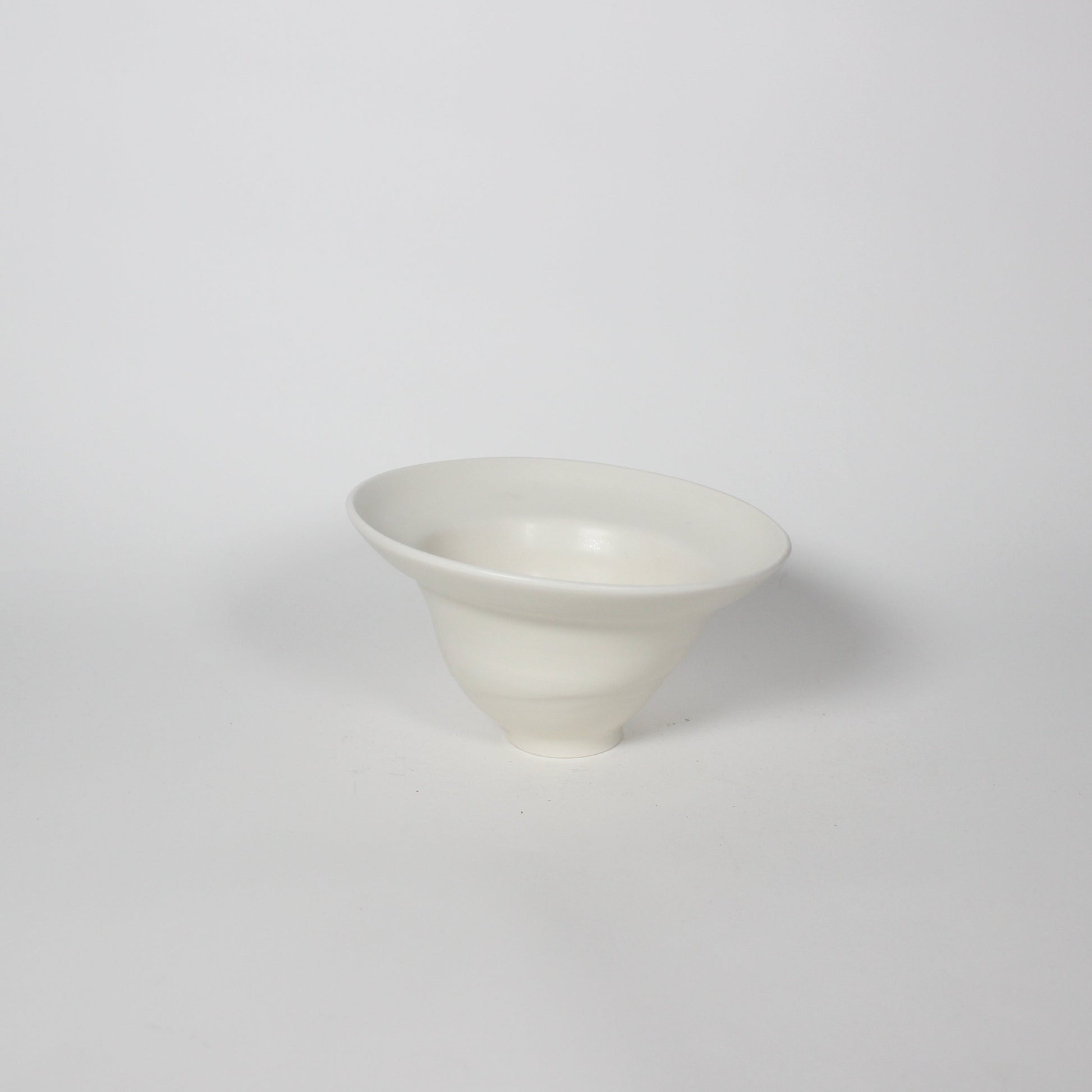 Japanese Ceramic Wabi Bowl, White