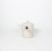 Japanese Tokoname Ceramic Kyusu Tea Pot II, Ivory