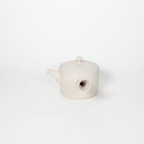 Japanese Tokoname Ceramic Kyusu Tea Pot I, Ivory