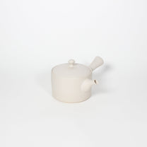 Japanese Tokoname Ceramic Kyusu Tea Pot I, Ivory