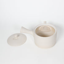 Japanese Tokoname Ceramic Kyusu Tea Pot I, Ivory