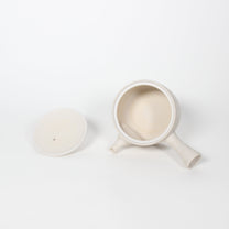 Japanese Tokoname Ceramic Kyusu Tea Pot I, Ivory