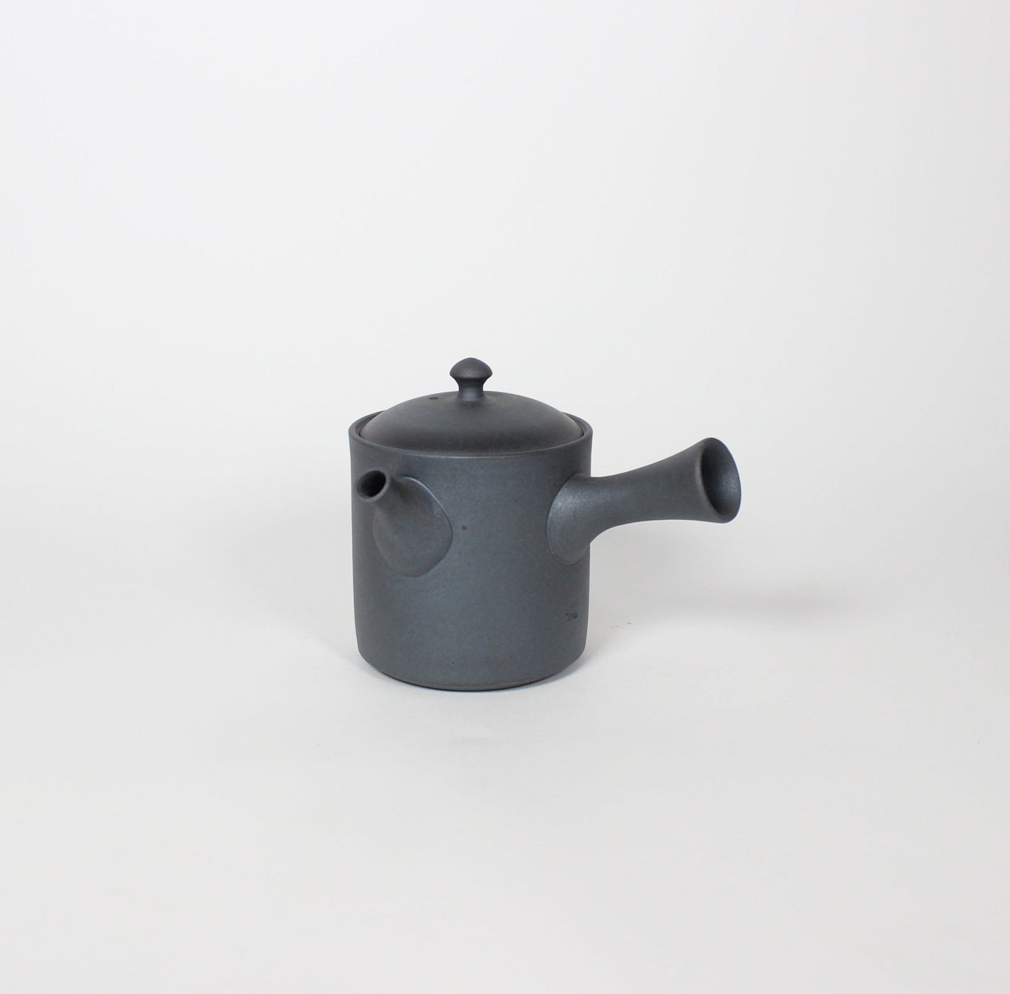 Japanese Tokoname Ceramic Kyusu Tea Pot II, Midnight/Black