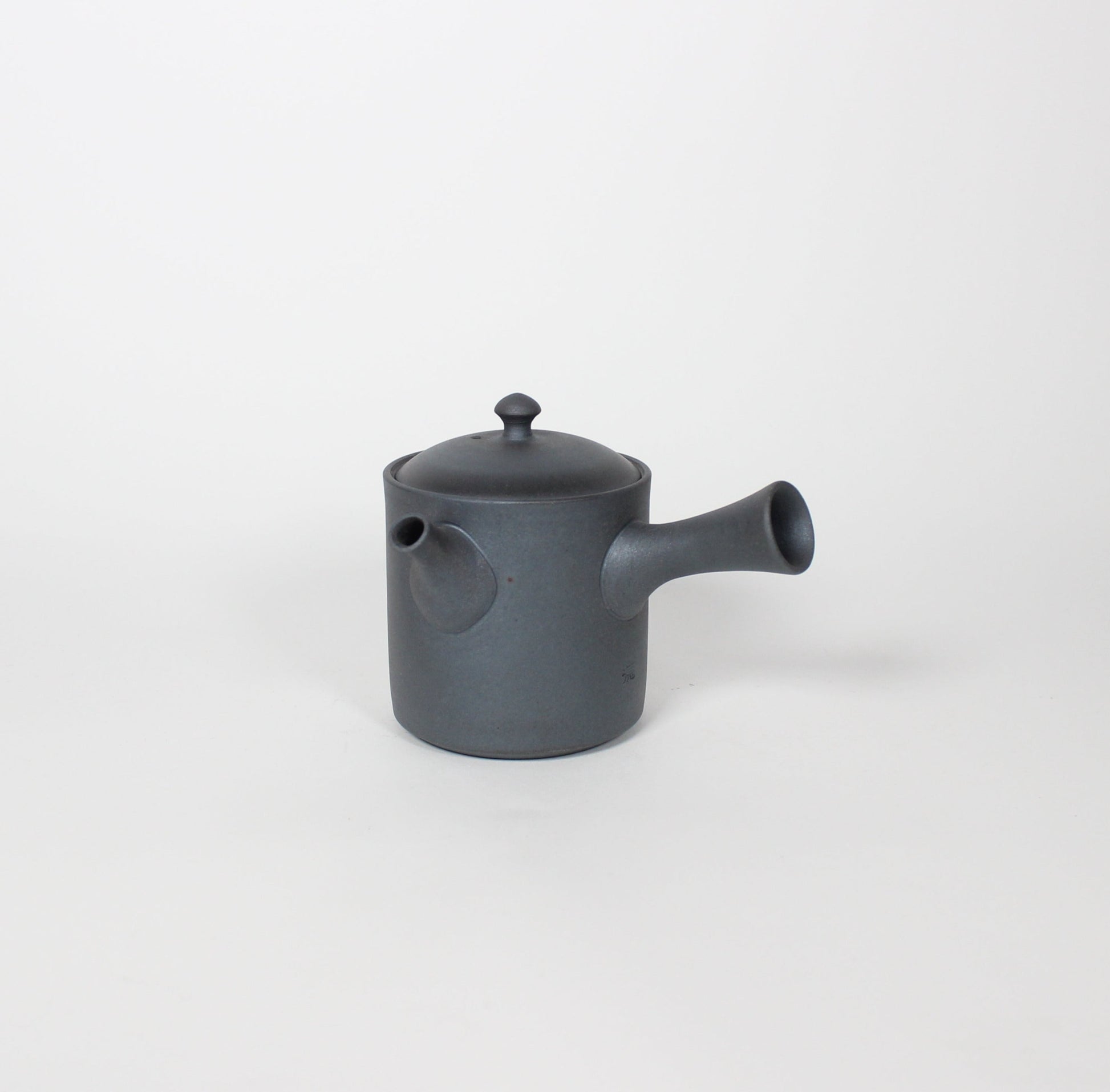 Japanese Tokoname Ceramic Kyusu Tea Pot II, Midnight/Black