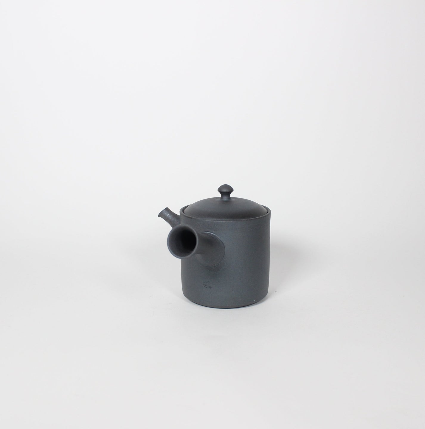 Japanese Tokoname Ceramic Kyusu Tea Pot II, Midnight/Black