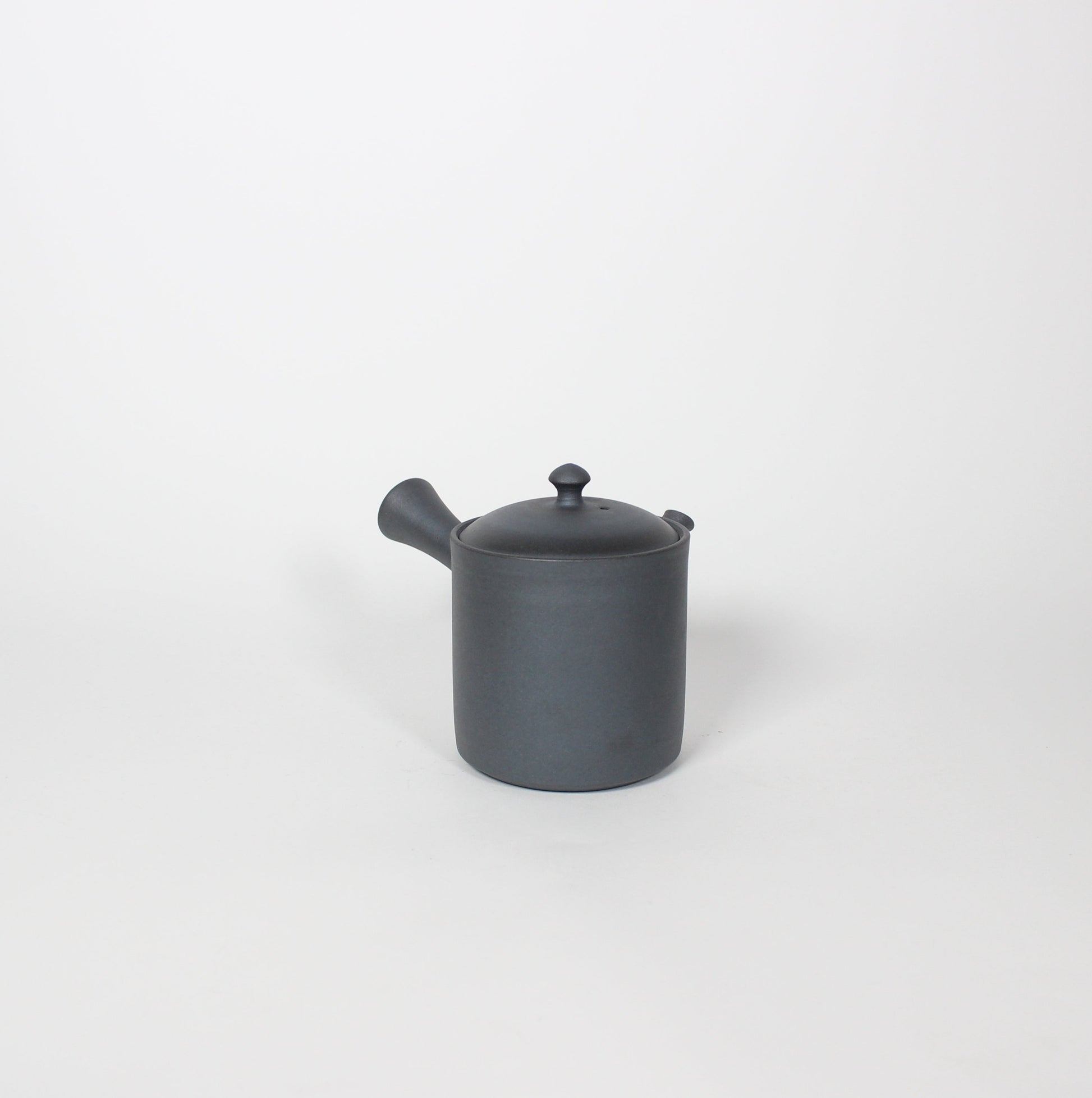 Japanese Tokoname Ceramic Kyusu Tea Pot II, Midnight/Black