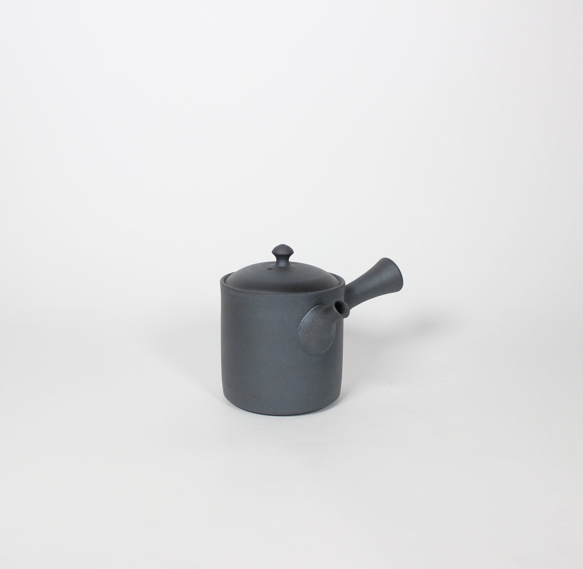 Japanese Tokoname Ceramic Kyusu Tea Pot II, Midnight/Black