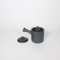 Japanese Tokoname Ceramic Kyusu Tea Pot II, Midnight/Black