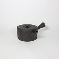 Japanese Tokoname Ceramic Kyusu Tea Pot, Dark Brown