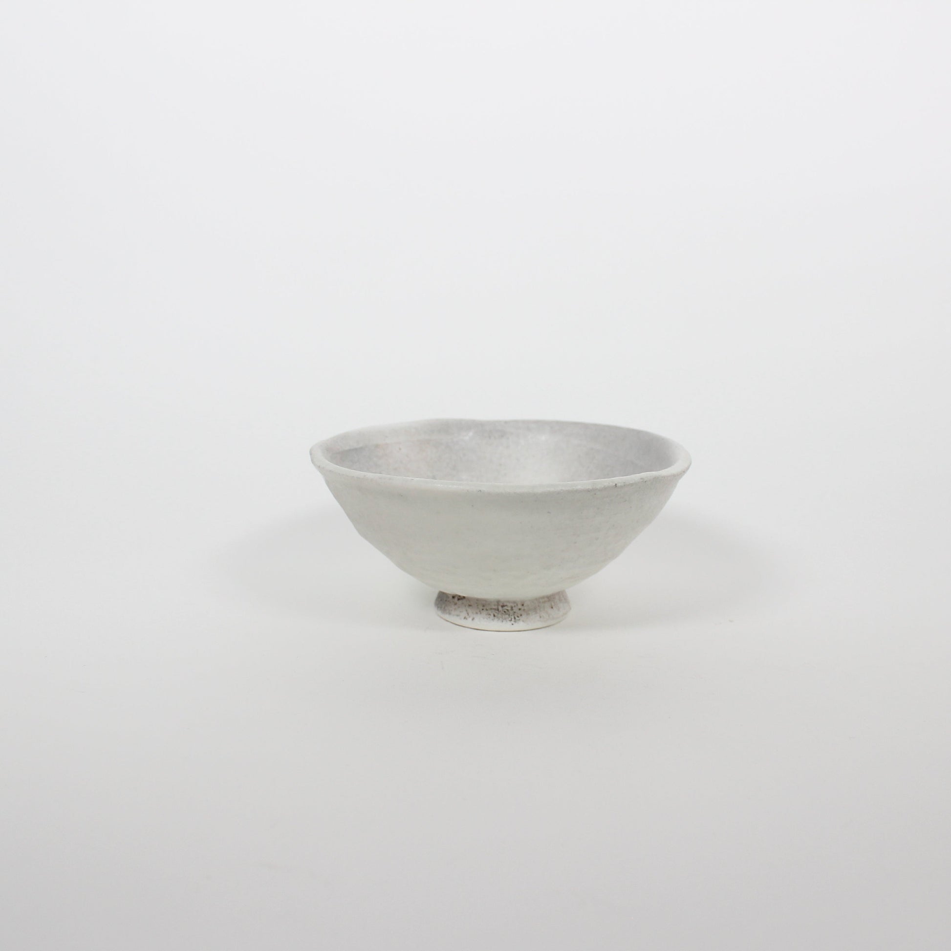 Japanese Shigaraki Ceramic Matcha Tea Bowl, White &amp; Green