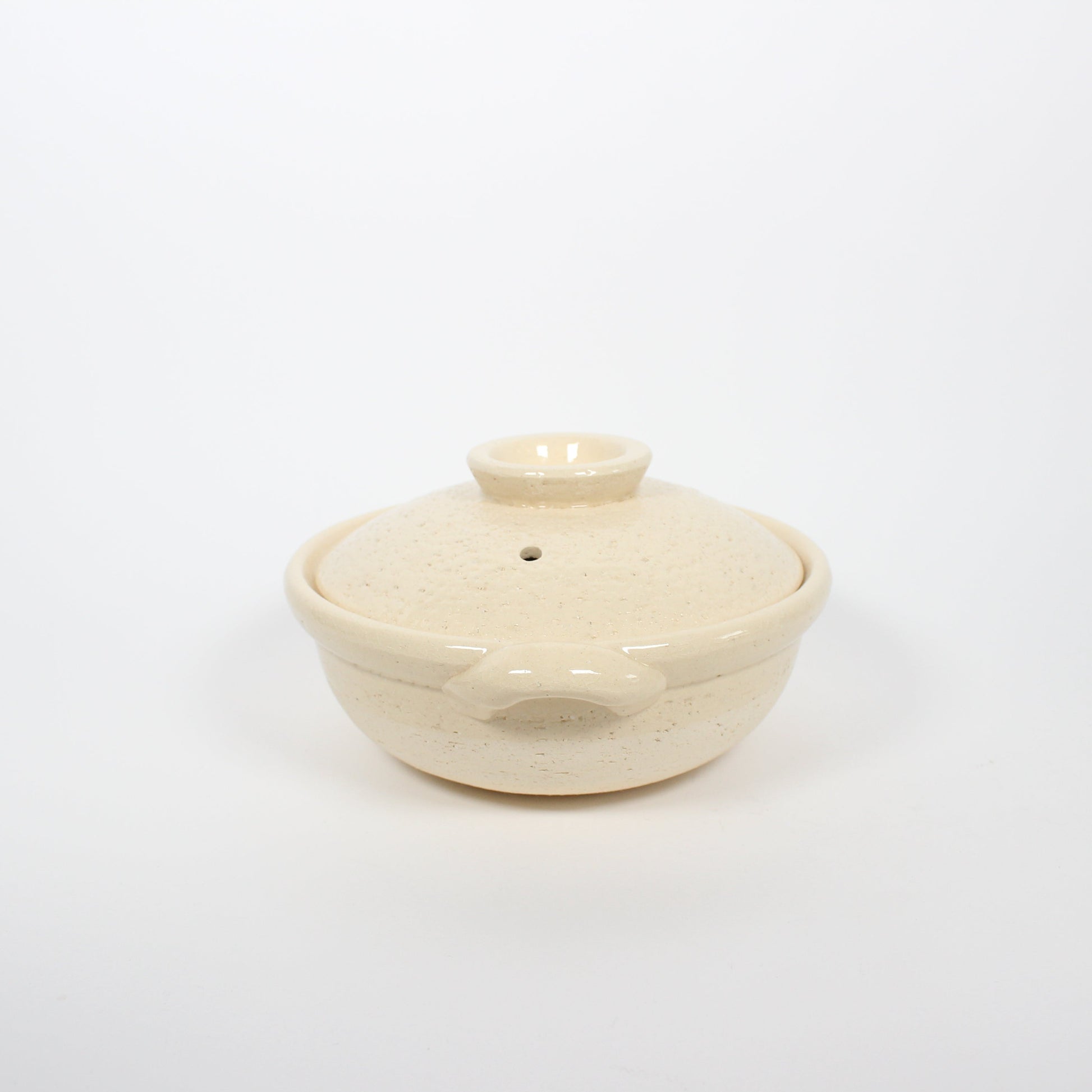 Japanese Iga-yaki Donabe Cooking Pot, Beige