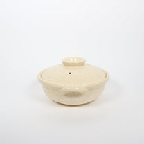 Japanese Iga-yaki Donabe Cooking Pot, Beige
