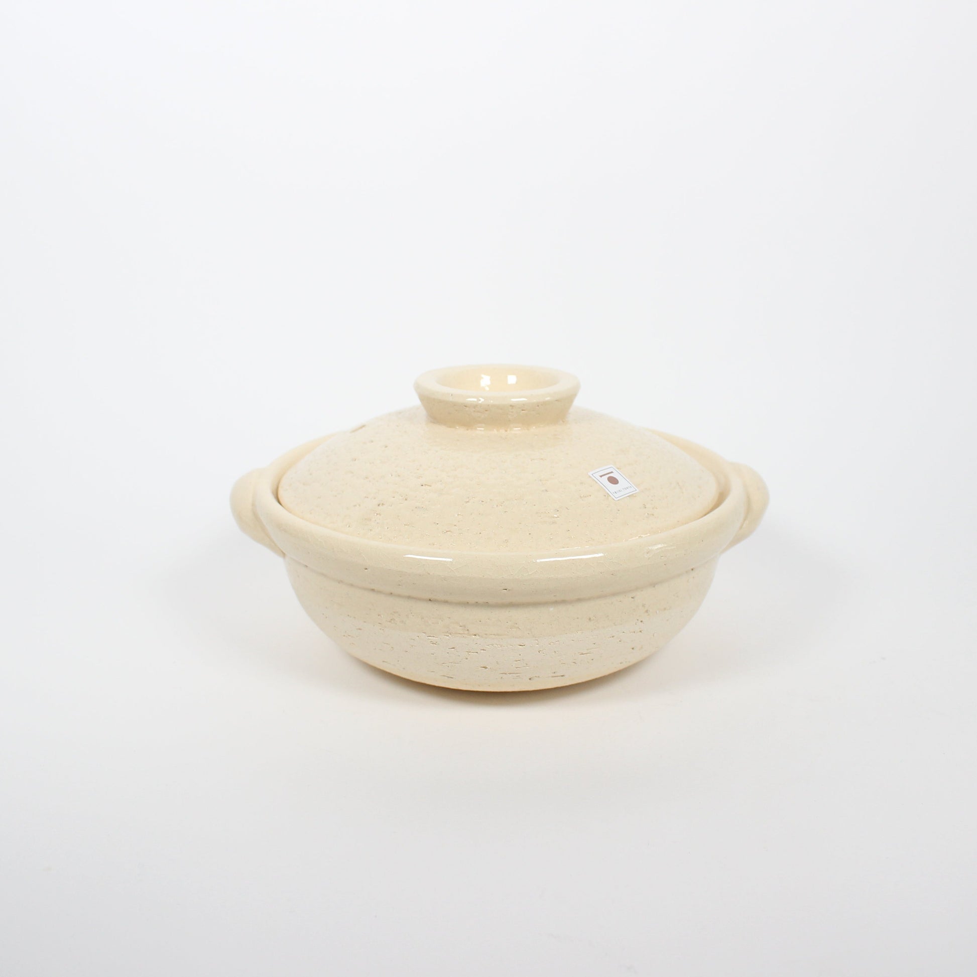 Japanese Iga-yaki Donabe Cooking Pot, Beige