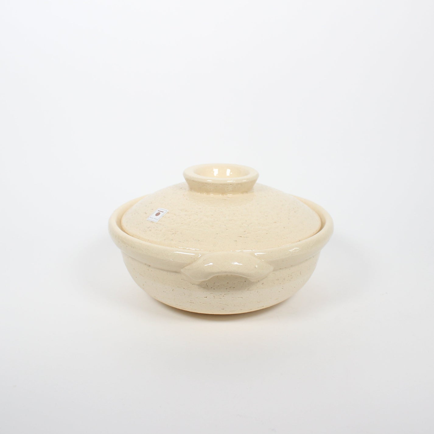 Japanese Iga-yaki Donabe Cooking Pot, Beige