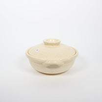Japanese Iga-yaki Donabe Cooking Pot, Beige