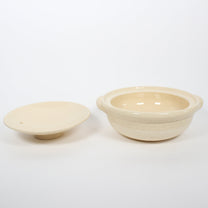 Japanese Iga-yaki Donabe Cooking Pot, Beige