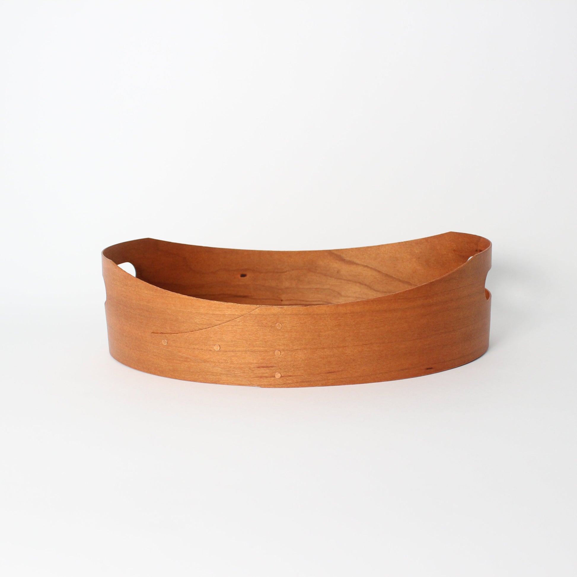 Cherry Shaker Oval Tray w/ Handles