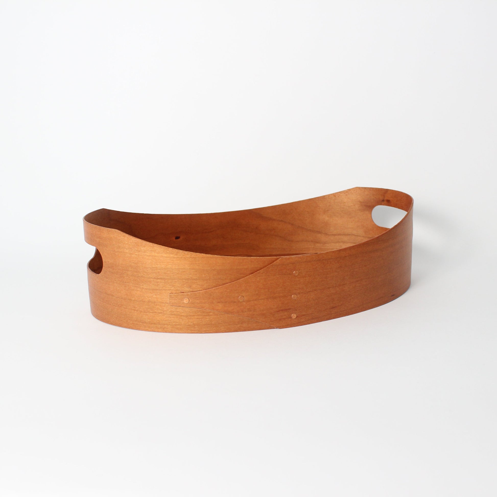Cherry Shaker Oval Tray w/ Handles