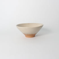 Japanese Shigaraki Ceramic Beige/Camel Brush Work Tea Bowl