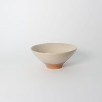 Japanese Shigaraki Ceramic Beige/Camel Brush Work Tea Bowl