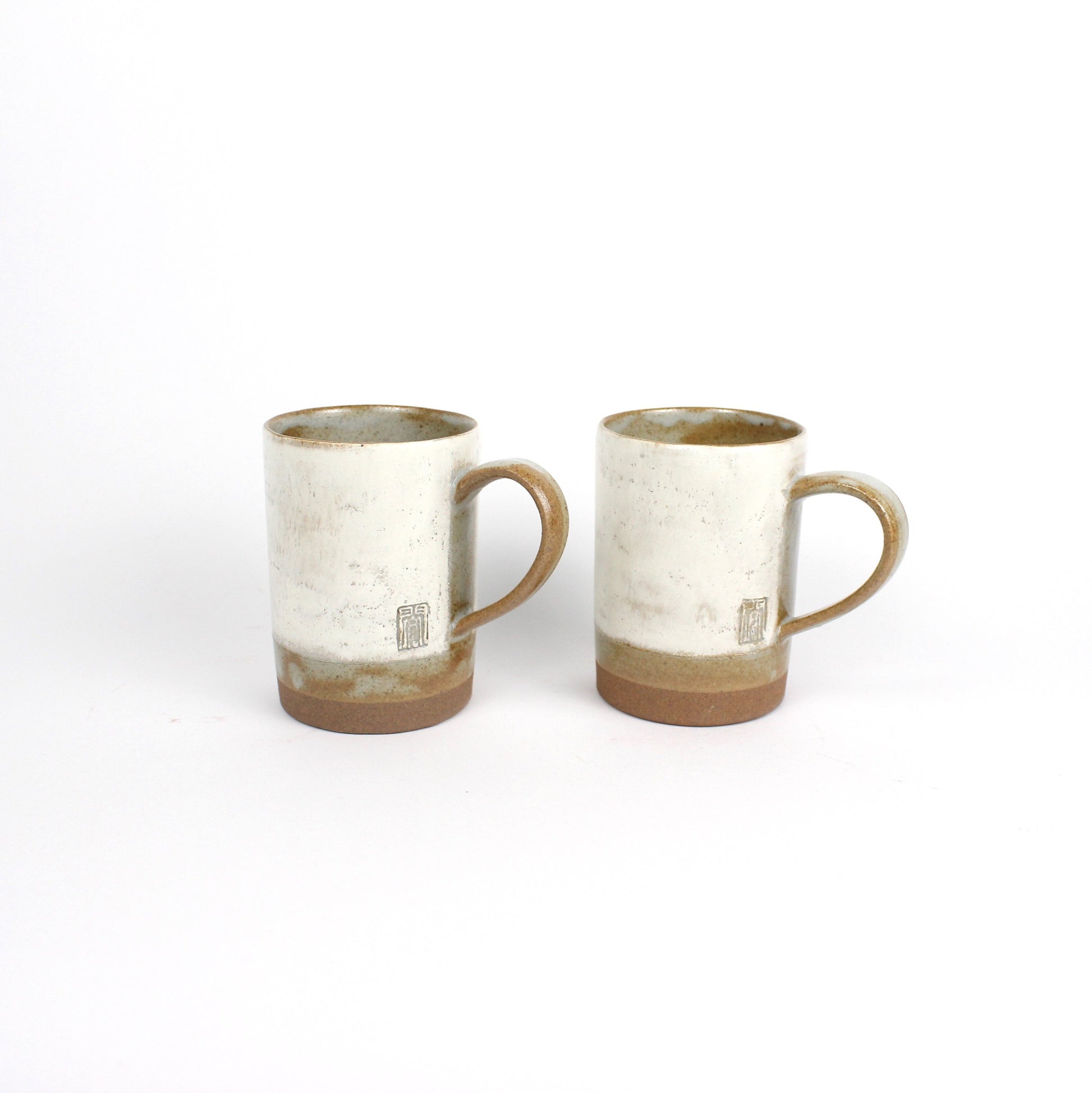 Korean Buncheong Ceramic Mugs, 3 Tone