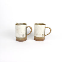 Korean Buncheong Ceramic Mugs, 3 Tone