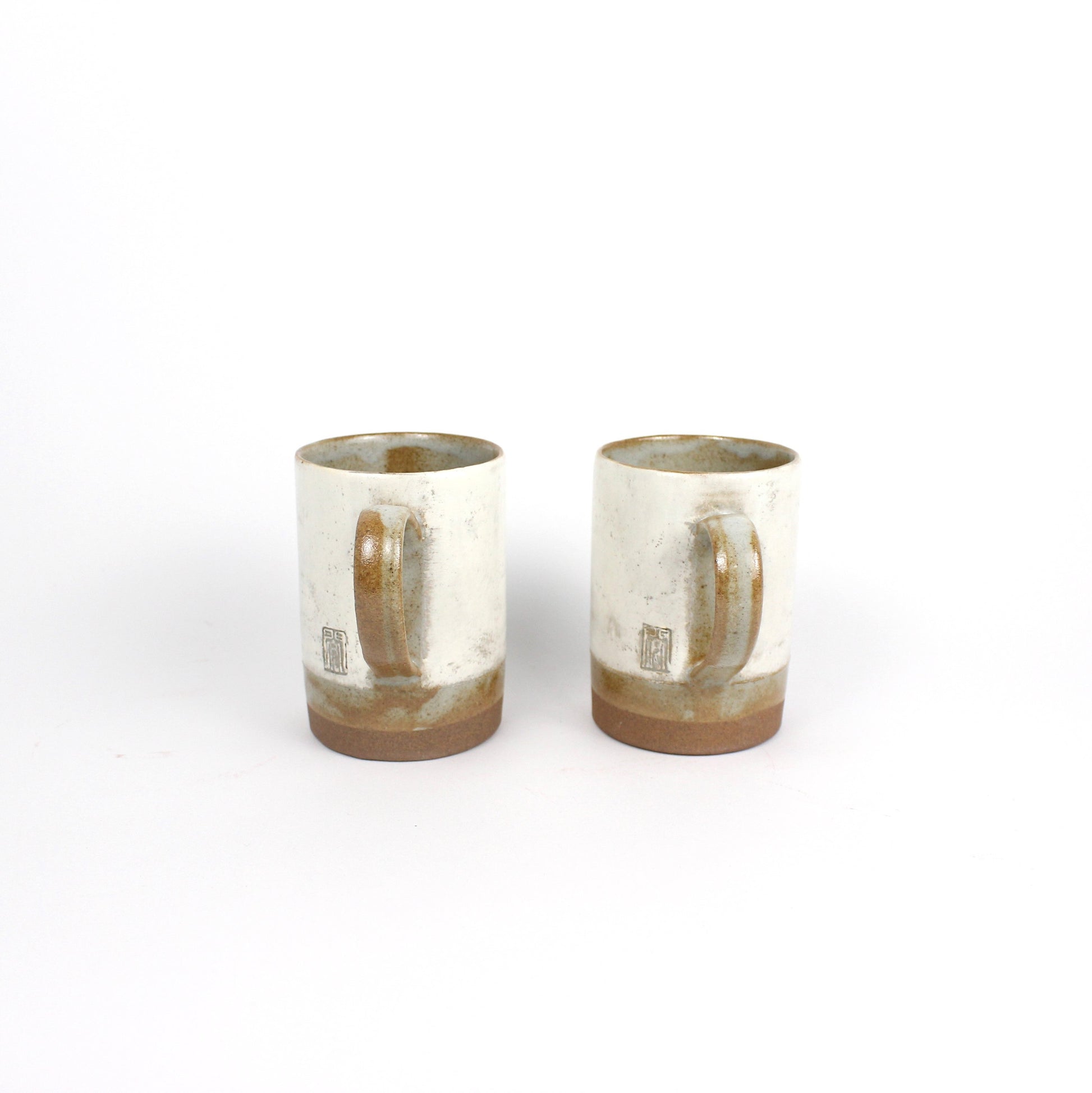 Korean Buncheong Ceramic Mugs, 3 Tone