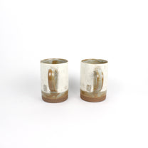 Korean Buncheong Ceramic Mugs, 3 Tone