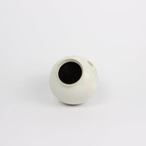 Korean Buncheong Mini Moon Jar, Crane Motif