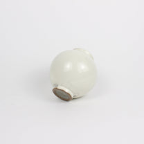 Korean Buncheong Mini Moon Jar, Crane Motif