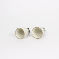 Korean Buncheong Ceramic Silver-Footed Cup