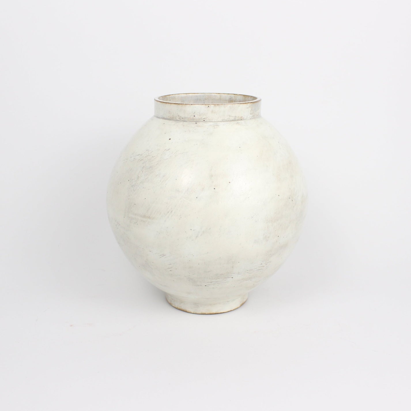 Korean Buncheong Moon Jar, H 6.75&quot;