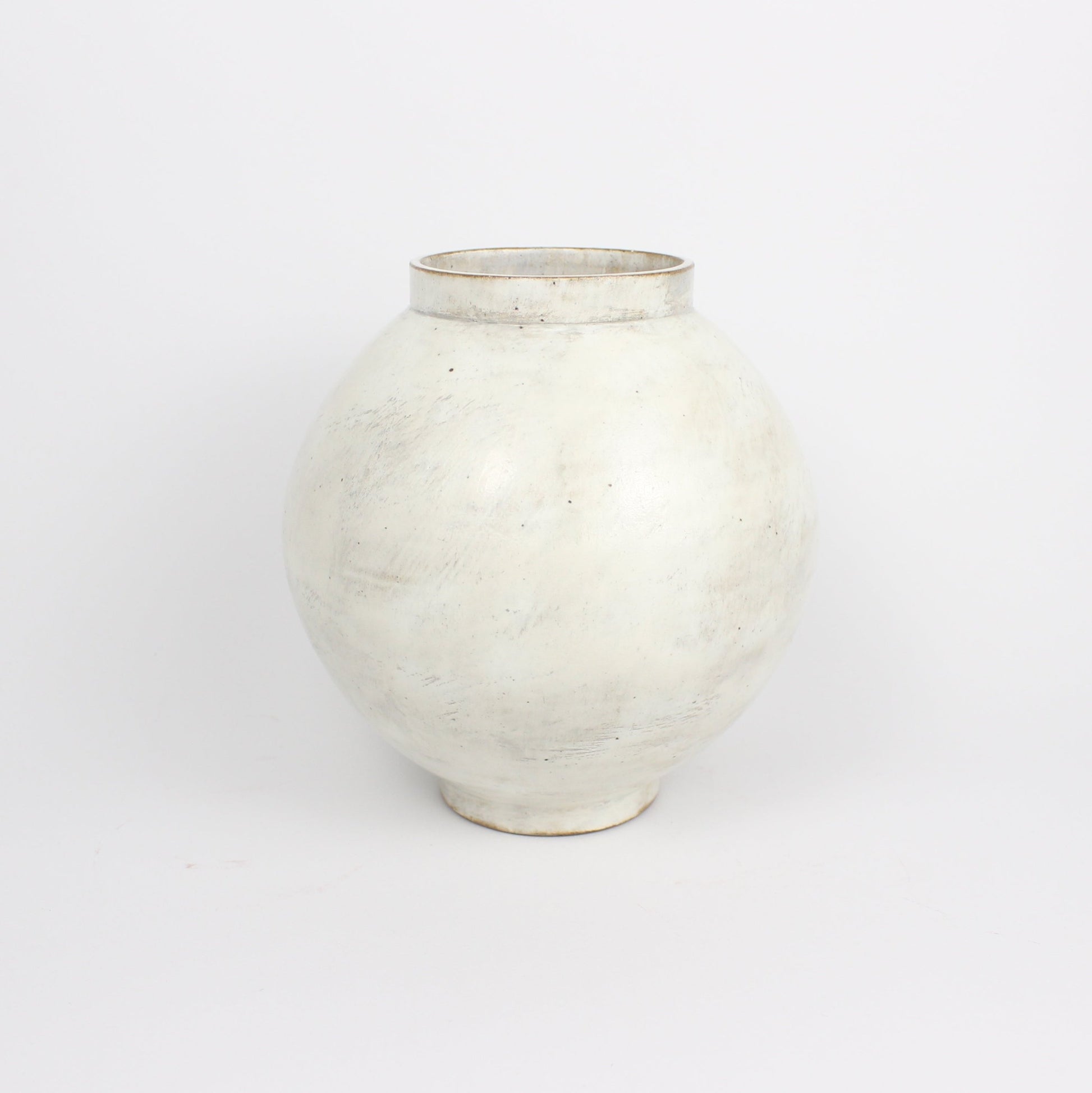 Korean Buncheong Moon Jar, H 6.75&quot;