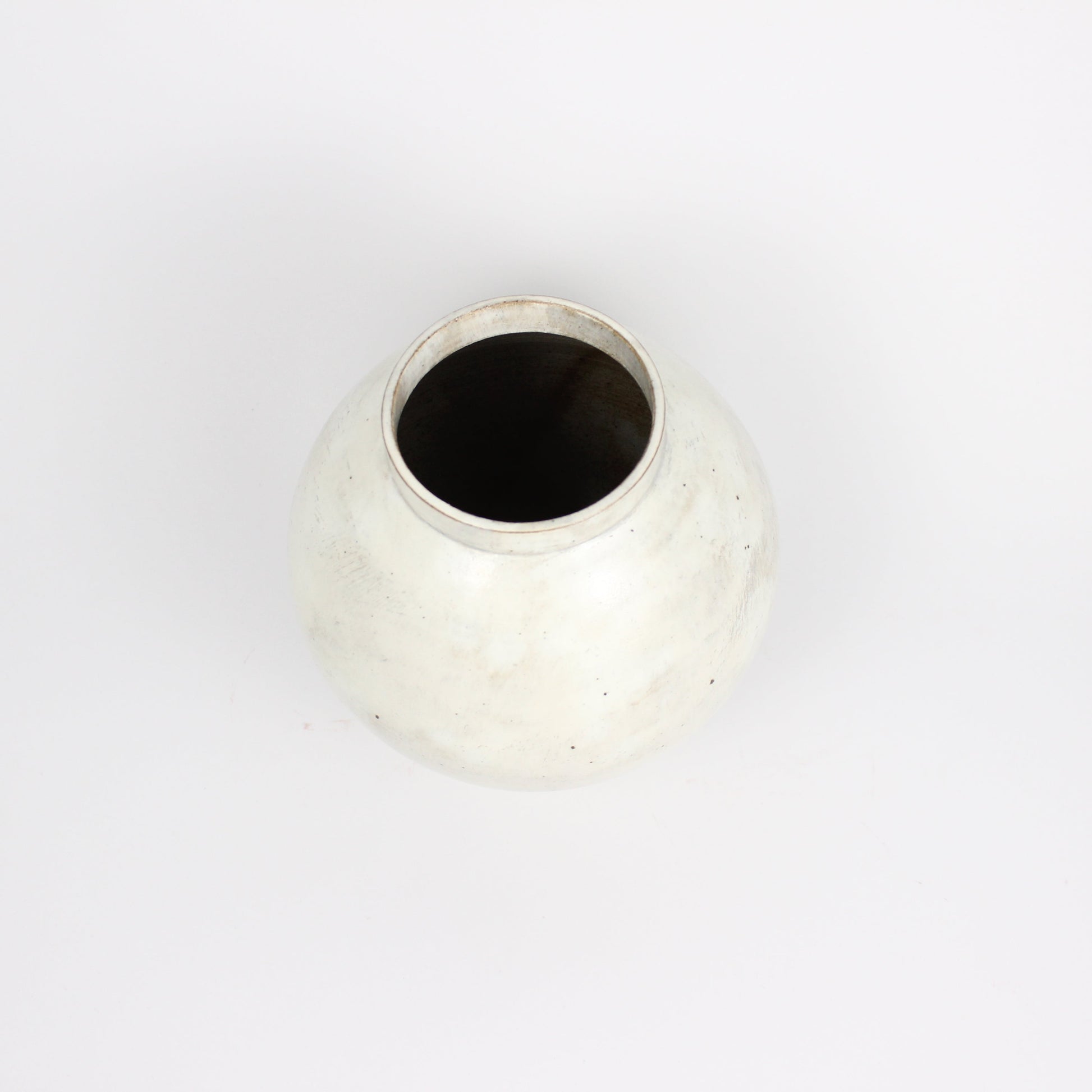 Korean Buncheong Moon Jar, H 6.75&quot;