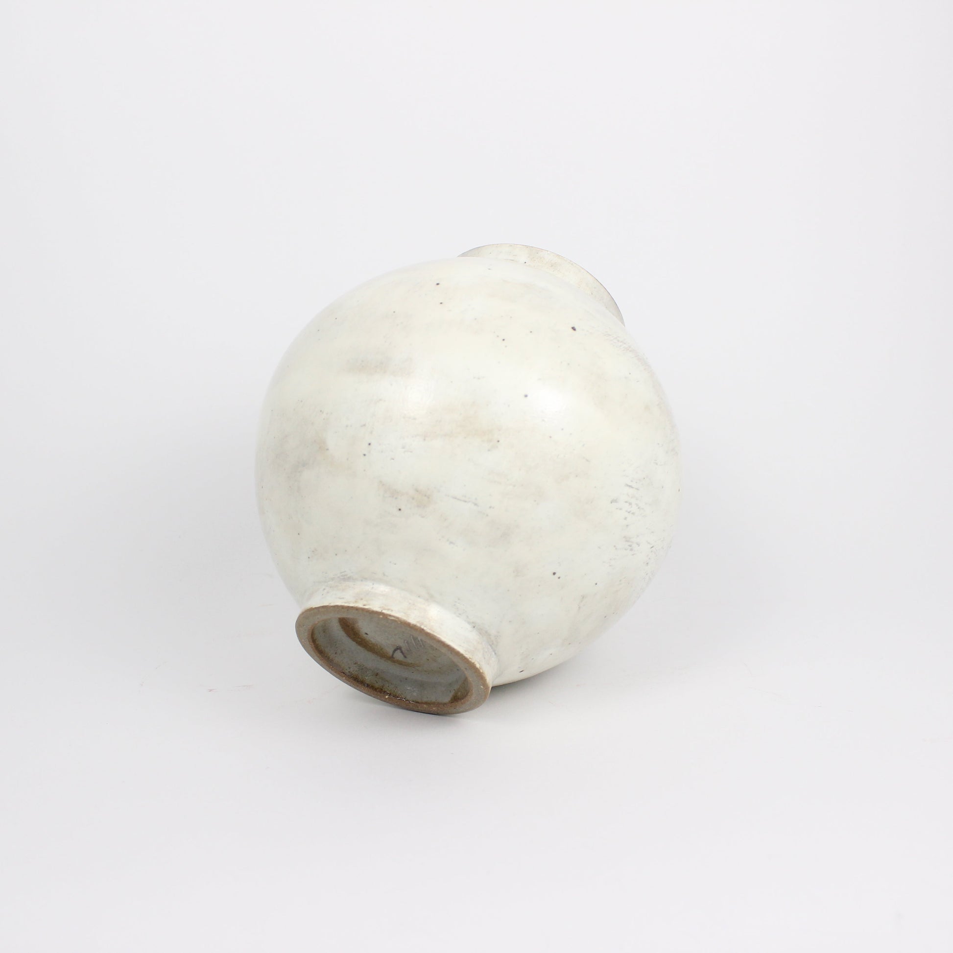 Korean Buncheong Moon Jar, H 6.75&quot;