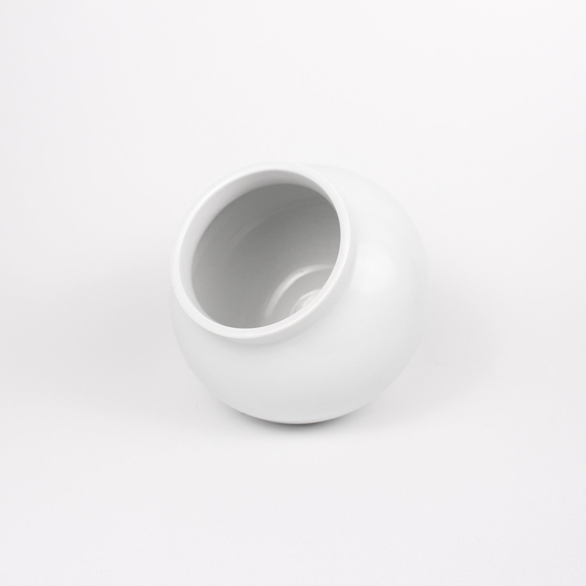 Korean Baekja White Ceramic Moon Jar, H 5.25&quot;