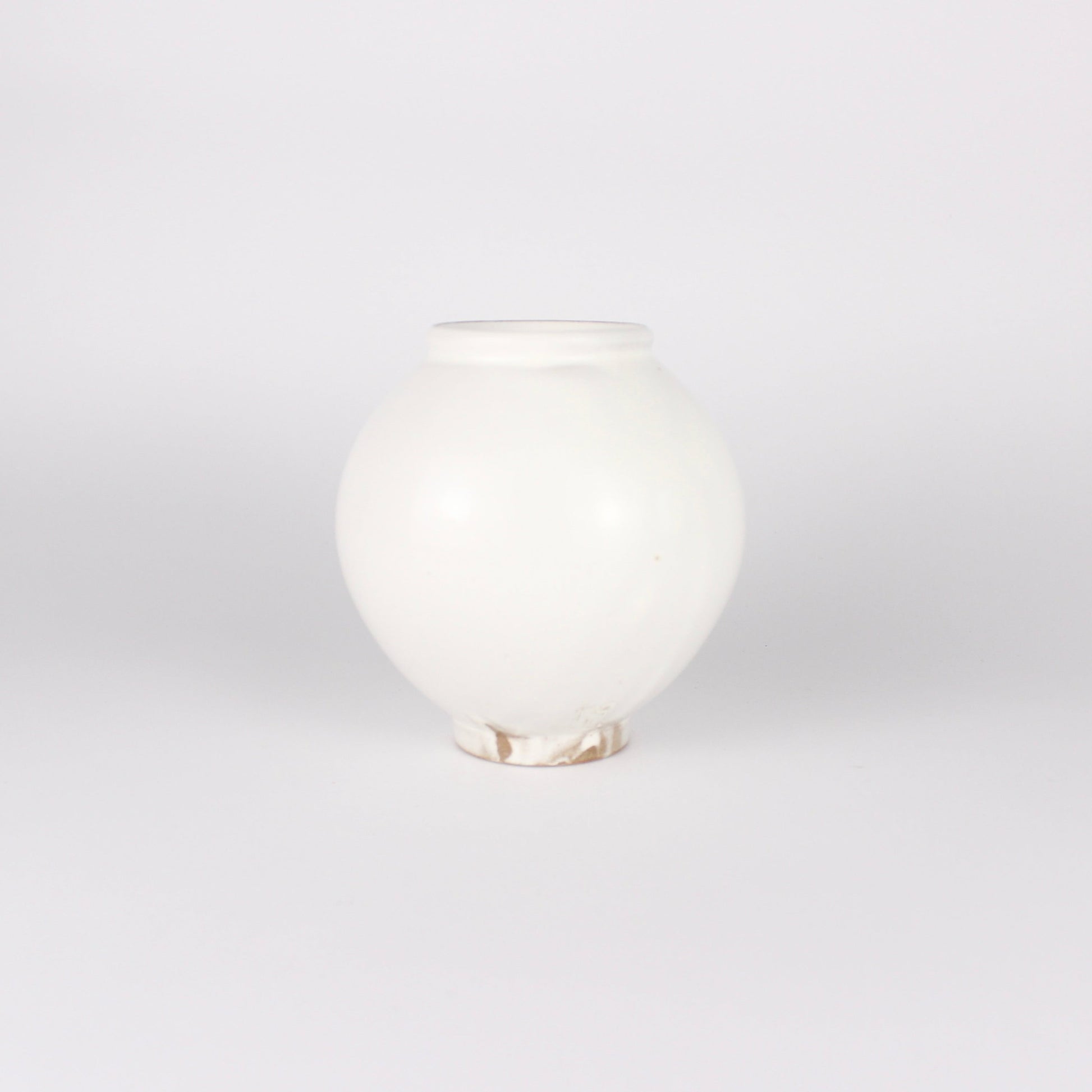 Korean Buncheong Mini Moon Jar, Moon Motif