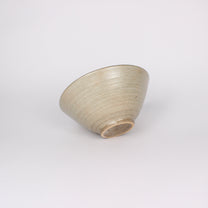 Japanese Shigaraki Ceramic Matcha Bowl, Grainy Beige